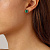 Пусеты DIA SS EMERALD GREEN Dyrberg Kern 430134 - миниатюра - рис 2.