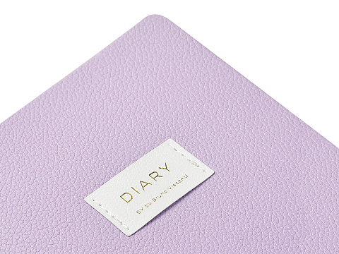 Ежедневник недатированный А5 Zefir с нашивкой, сиреневый - рис 3.