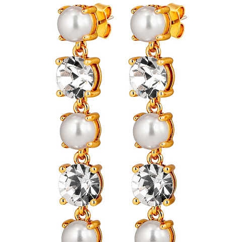 Серьги ECHO SG CRYSTAL_WHITE PEARL - рис 4.