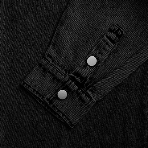 Куртка джинсовая O3, черная - рис 9.