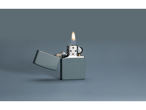 Зажигалка ZIPPO Classic с покрытием Flat Grey, латунь/сталь, серая, глянцевая, 38x13x57 мм - рис 11.