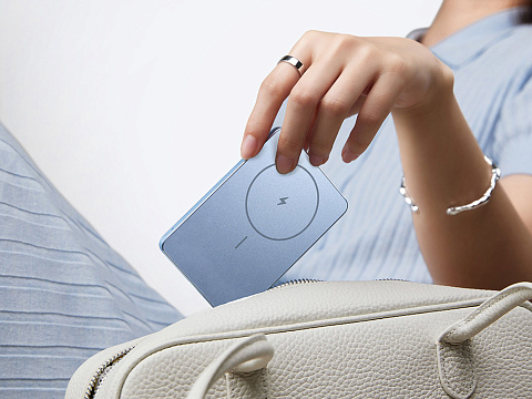 Внешний аккумулятор Xiaomi Super Slim Magnetic Power Bank 5000 Blue - рис 7.