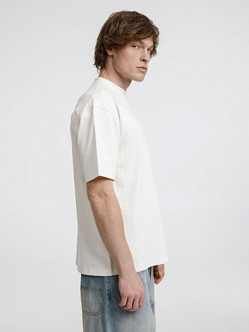 Футболка оверсайз унисекс Sideline, молочно-белая - рис 7.