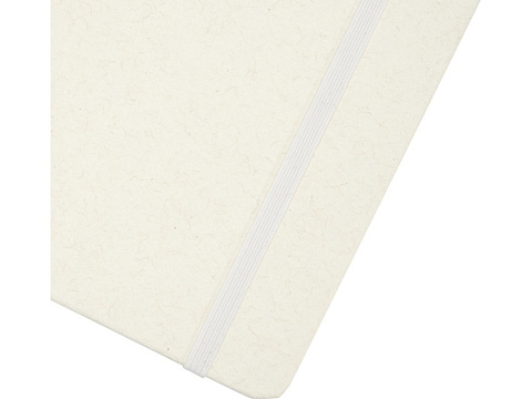 Bass блокнот формата А5 из переработанных материалов, с линованными страницами - Белый - рис 5.