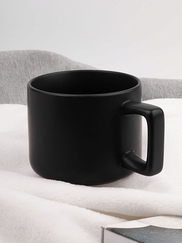 Чашка Jumbo в коробке матовая, черная - рис 6.