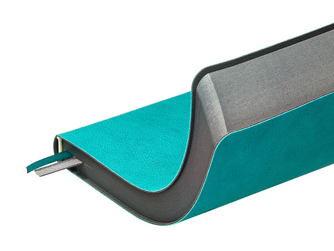 Ежедневник А5 датированный Boston 2027, морская волна с серым обрезом - рис 6.