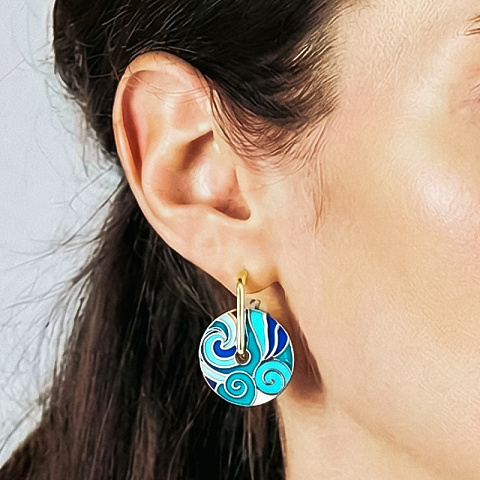 Серьги Fiore Luna AE13784-1 G - рис 2.