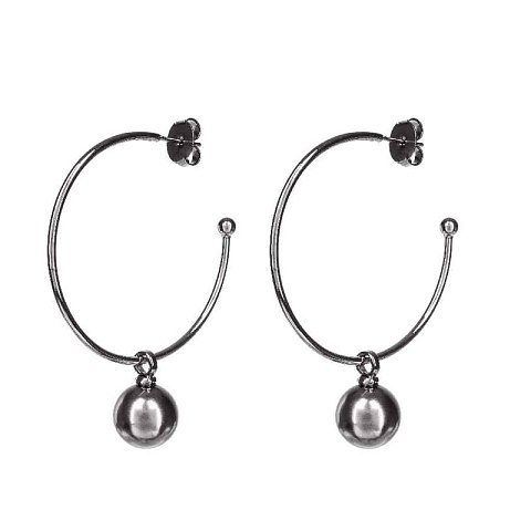 Серьги Graphite Pearl Possebon *A0063.3 BW