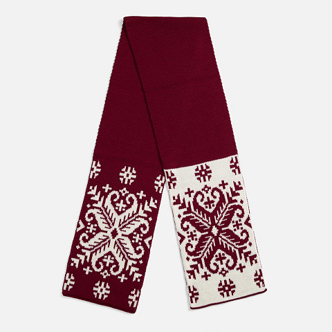 Шарф Wintertude M, красный с белым - рис 2.