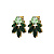 Серьги DRAGO SG GREEN Dyrberg Kern 470022 - миниатюра