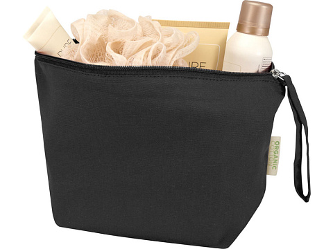 Косметичка Odisha из органического материала OCS, 180 г/м², 3 л, черный - рис 3.