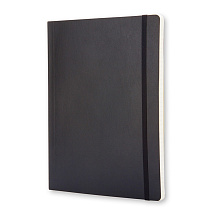 Записная книжка Moleskine Classic Soft (в линейку), ХLarge (19х25 см), черный