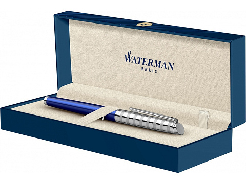 Перьевая ручка Waterman Hemisphere French riviera Deluxe BLU LOUNGE в подарочной коробке - рис 4.