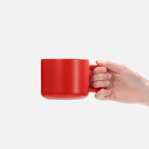 Чашка Jumbo в коробке матовая, красная - рис 4.