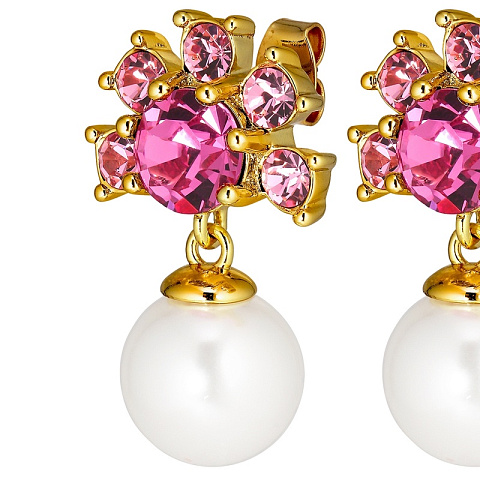 Серьги VERONICA SG ROSE Dyrberg Kern 440001 - рис 3.