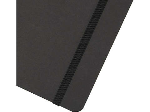 Holm блокнот формата А5 из каменной бумаги с линованными страницами - сплошной черный - рис 5.