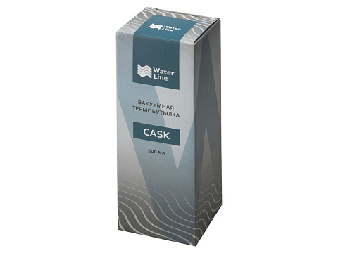 Вакуумная термобутылка Cask Waterline, soft touch, 500 мл, черный (Р) - рис 7.