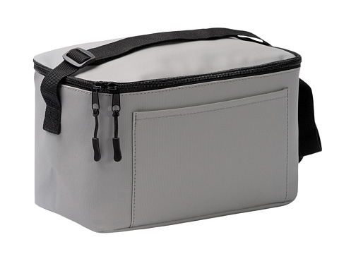 Сумка-холодильник из искусственной кожи с регулируемыми ручками Дэнвер (DENVER), серый - рис 3.