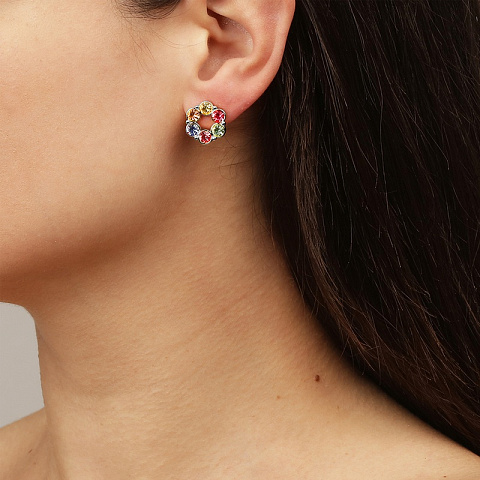 Серьги URSULA SS PASTEL MULTI Dyrberg Kern 440076 - рис 2.