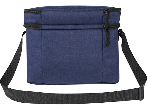 Tundra сумка-холодильник из переработанного РЕТ-пластика, сертиф. согласно GRS - Heather navy - рис 3.