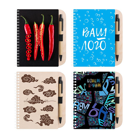 Блокнот на пружине Woodpad на заказ - рис 2.