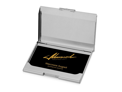 Визитница Carlo, серебристый - рис 3.