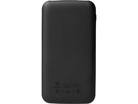 Набор из внешнего акуумулятора и универсального кабеля с подсветкой лого Reserve LED, 10000mAh, черный - рис 8.