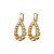 Серьги ZANETTA SG GOLDEN Dyrberg Kern 420081 - миниатюра