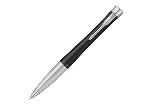 Ручка шариковая Parker модель Urban Muted Black CT в футляре, черный/серебристый