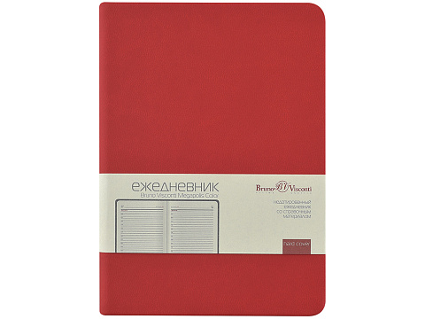 Ежедневник недатированный А6+ Megapolis Color, красный - рис 2.