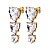 Серьги SANCTU SG CRYSTAL Dyrberg Kern 480100 - миниатюра