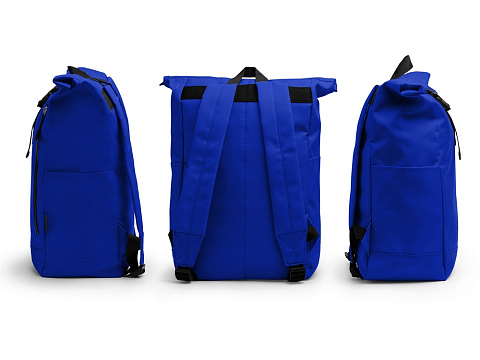 Рюкзак из RPET полиэстера DRONTE, королевский синий - рис 5.
