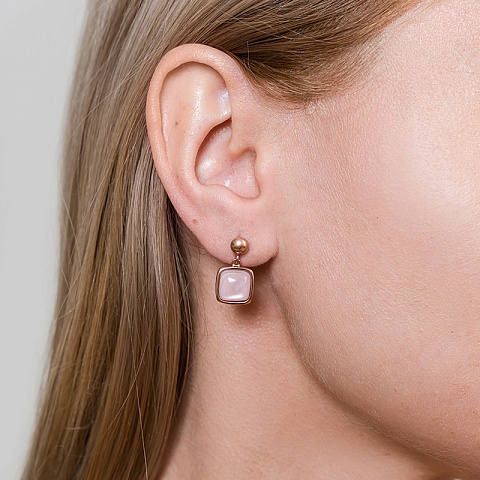 Серьги Куб SHELL ROSE - рис 4.