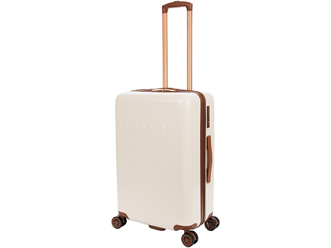 Чемодан BUGATTI АМЕЛИЯ | AMELIA, бежевый, поликарбонат / АБС-пластик, 42х24х67 см, 55 л