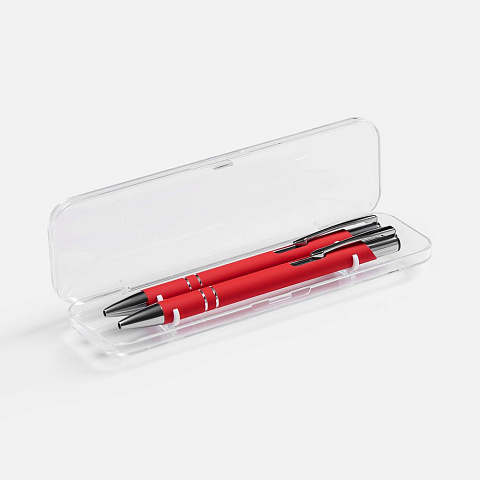 Набор из 2 ручек Keskus Soft Touch, красный - рис 3.