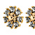 Серьги AUDE SG GREY /GOLDEN Dyrberg Kern 450097 - миниатюра - рис 3.