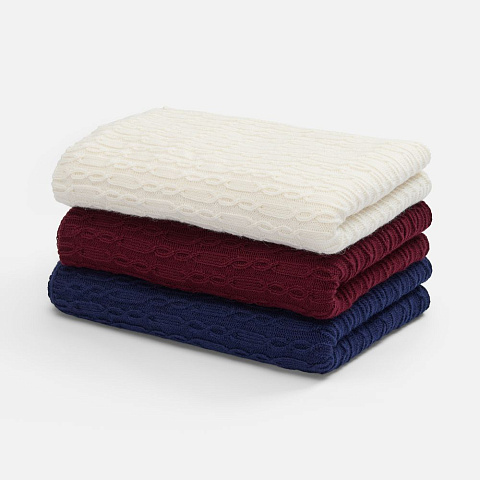 Плед Knitline, темно-красный (бордовый) - рис 8.