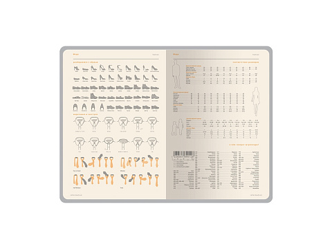 Ежедневник А5 датированный Boston 2027, серый с салатовым обрезом - рис 8.