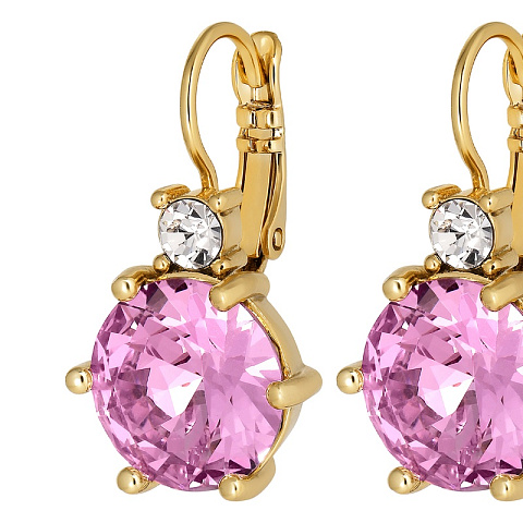 Серьги BEGONIA SG LIGHT ROSE Dyrberg Kern 460039 - рис 3.