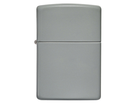 Зажигалка ZIPPO Classic с покрытием Flat Grey, латунь/сталь, серая, глянцевая, 38x13x57 мм - рис 2.