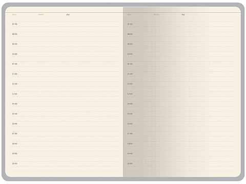 Ежедневник недатированный А5 Bosforo, серый - рис 3.