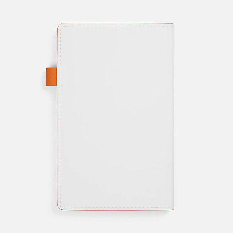 Ежедневник White Shall, недатированный, бело-оранжевый - рис 3.