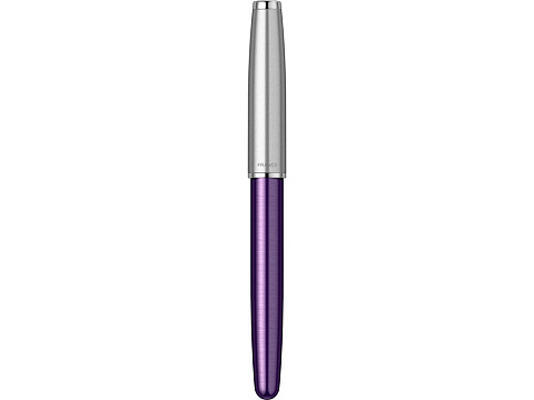 Перьевая ручка Parker Sonnet Essentials Violet SB Steel CT, перо: F, цвет чернил black, в подарочной упаковке. - рис 4.