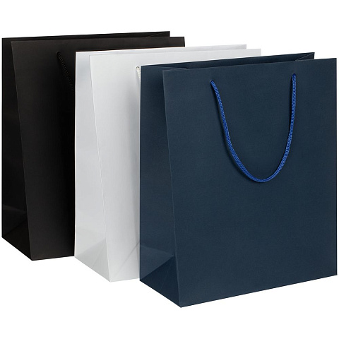 Пакет бумажный Vid L, синий - рис 4.