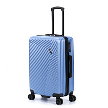 Чемодан TORBER ЛАМА, синий, ABS-пластик, 43 х 25,5 х 67 см, 62 л