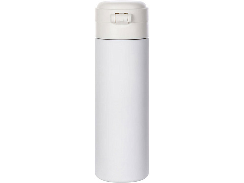 Вакуумная термокружка Waterline c кнопкой Guard, 400 мл, тубус, белый - рис 4.