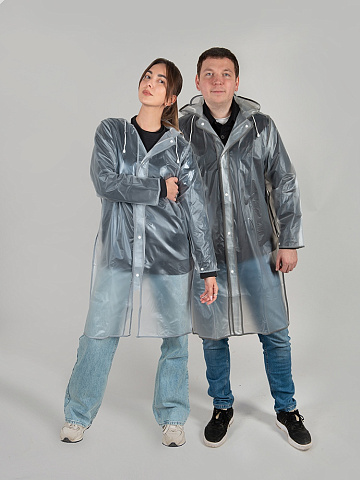 Дождевик Providence, прозрачный/черный с чехлом - рис 5.