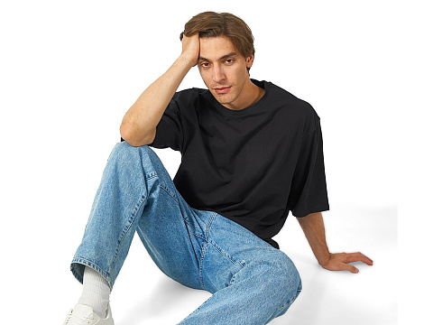 Футболка Berlin к/р оверсайз, 100% хлопок, 180гр, черный - рис 4.