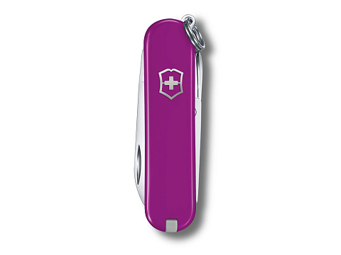 Нож-брелок VICTORINOX Classic SD Colors "Tasty Grape", 58 мм, 7 функций, фиолетовый - рис 2.