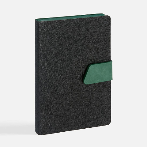 Ежедневник Boom, недатированный, черный с зеленым - рис 2.